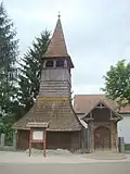 Glockenturm der reformierten Kirche in Culpiu