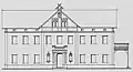 Bauzeichnung des zillerschen Landhauses im Schweizerstil, Zustand vor 1898