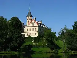 Schloss Raduň, Mährisch-Schlesien (1832 bis 1945 im Besitz der Fürsten Blücher)