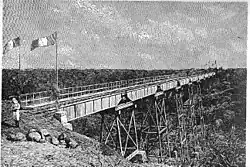 Alte Eisenbahnbrücke bei Chabelley 1898