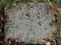 Rainer Brambach (1917–1983) Schriftsteller, Lyriker. Grab auf dem Prominentenfeld des Friedhof am Hörnli