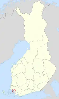 Lage von Raisio in Finnland