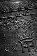 Anläuteglocke von 1578 mit Monogramm von Herzog Julius von Braunschweig-Wolfenbüttel