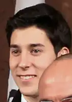 Raphael Maier beim Empfang des österreichischen Olympiateams 2014