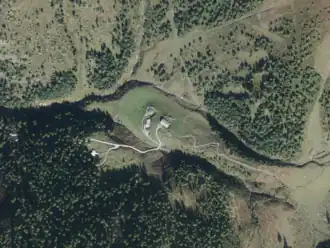 Rastötzenalm aus der Vogelperspektive