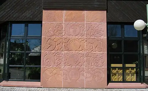 Relief am Ratssaal der Verbandsgemeinde