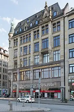 Rathausmarkt-Hof mit Hanseatischer Wertpapierbörse