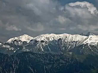 Rauheck-Kreuzeck-Kamm vom Fellhorn-Gebiet