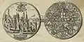 Ratsmedaille „Ravenspurg“ (1624), mit Wappen des Sebastian Scheler