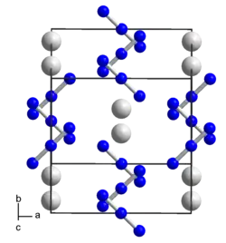 Elementarzelle von Caesiumazid