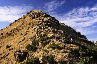 Unterhalb des Gipfels