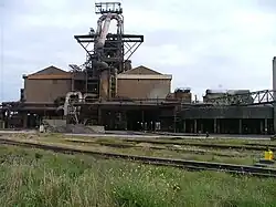 Hochofen in Redcar, im April 2012 vom neuen Betreiber SSI wieder angeblasen.