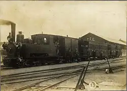 SFG Lok 4 in Sant Feliu de Guíxols, um 1900