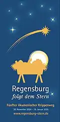 5. ökumenischer Krippenweg Regensburg Folder Titel 2024/2025