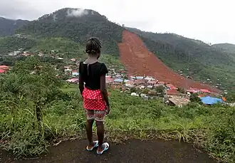Ein Erdrutsch am Sugar Loaf zerstörte 2017 Teile von Regent