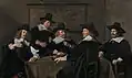 Frans Hals: Gruppenbild der Regenten des St.-Elisabeth-Hospitals in Haarlem, 1641