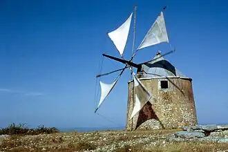 Typische Windmühle