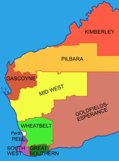 Lage Western Australias