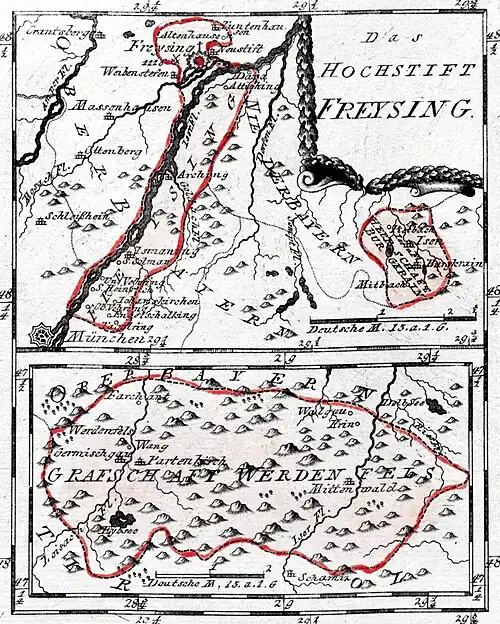 Immediate Landesteile des Hochstifts, Reilly 1792