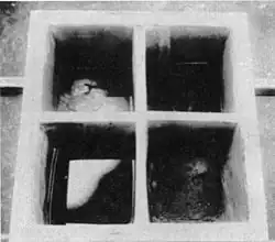 Kanopenkasten der Hetepheres I., Mutter des Cheops, 4. Dynastie, Ägyptisches Museum Kairo (JE 52452)