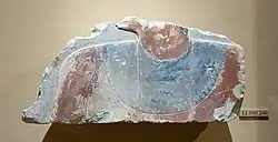 Reliefblock aus dem Grab mit der Figur des Dagi