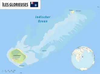 Karte der Îles Glorieuses