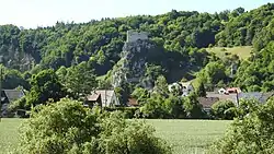 Burgruine in Hütting