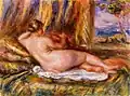 Pierre Auguste Renoir: Liegenden Akt (Liegende Odaliske, Reclining Nude), 1914.