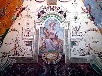 Grotesken-Fresko des 16. Jh. in der Villa d’Este, Tivoli