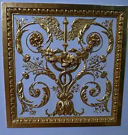 Detail einer Türfüllung, in den Kurfürstenzimmern der Münchner Residenz