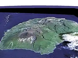 Réunion aus der Ostrichtung