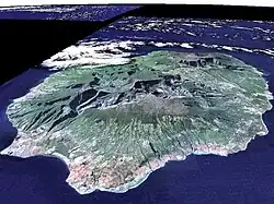 Réunion aus der Westrichtung