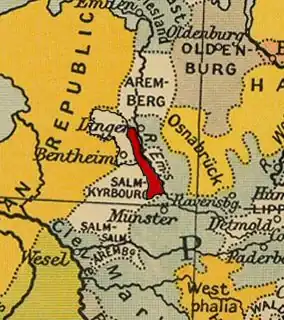 Fürstentum Rheina-Wolbeck (rot)