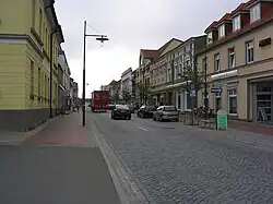 Ehemaliger Verlauf der B 105 in Ribnitz-Damgarten