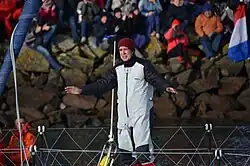 Rich Wilson beim Start zur Globe 2016–2017