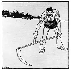 Der Schnitter, Holzschnitt