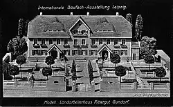 Modell des Landarbeiterhauses auf Rittergut Gundorf[7]