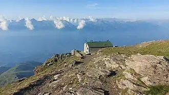 Der Südkamm mit dem Rifugio Cà d’Asti