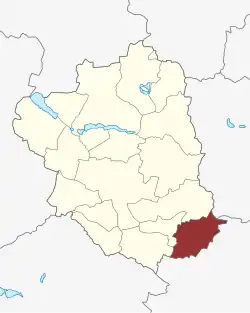 Lage des Ørslev Sogn in der Ringsted Kommune