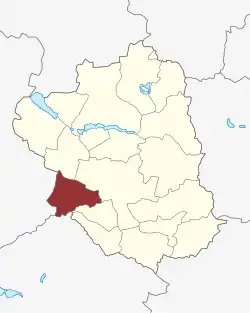 Lage des Sigersted Sogn in der Ringsted Kommune