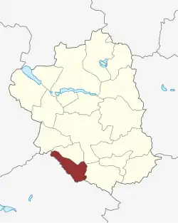 Lage des Vetterslev Sogn in der Ringsted Kommune