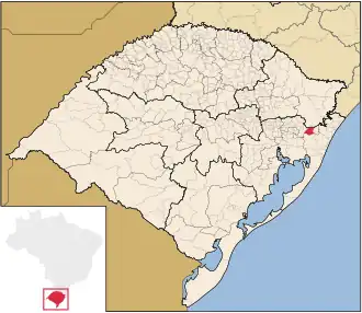 Lage von Rolante in Rio Grande do Sul