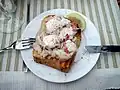 Toast mit Krabbenfleisch in Dänemark