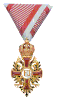 Ritterkreuz des Franz-Joseph-Ordens am Band der Tapferkeitsmedaille