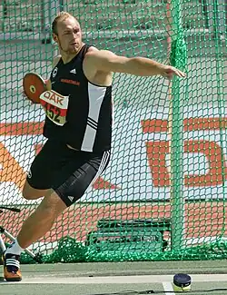 Robert Harting, dreifacher Weltmeister (2009/2011/2013) und 2012 Olympiasieger, wurde diesmal Sechster