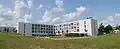 Seit 2014 Firmengebäude, Heilbronner Straße Ecke Stuttgarter Straße, Schulungs- und Konferenzzentrum (linker Flügel) sowie Büros (rechter Flügel)
