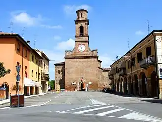 Turm der Burg in Novellara