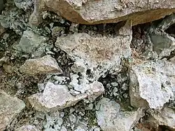 Roche d’Or Mörtelreste