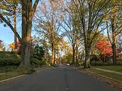 Die Rodman Street verläuft in ost-westlicher Richtung mitten durch Spring Valley
