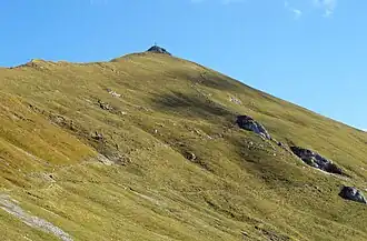 Gipfelaufbau der Rofanspitze von Südwesten